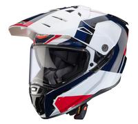 Caberg Adventure Motorbike Motorcycle Helmet Tanami -Scram White / Red / Blue