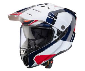 Caberg Adventure Motorbike Motorcycle Helmet Tanami -Scram White / Red / Blue