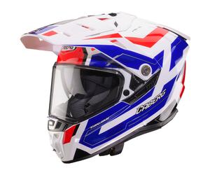 Caberg Adventure Motorcycle Helmet Tanami - Ranger White / Red / Blue