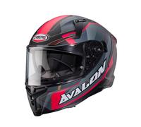 Caberg Avalon Motorcycle Helmet X Optic Matt Black Grey Red