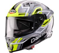 Caberg Avalon X Brama Full Face Moto Motorcycle Helmet Grey/Fluo Yellow/Black
