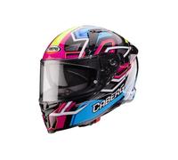 Caberg Avalon X Brama Full Face Motorcycle Helmet Black/Blue/Yellow /Fuchsia