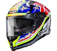 Caberg Avalon X Motorbike Motorcycle Track Black/Yellow/Red/Blue Helmet