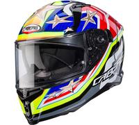 Caberg Avalon X Full Face Motorcycle Helmet - Track Black/Yellow/Red/Blue