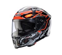 CABERG AVALON GURKHA Integralhelm schwarz-grau-fluo orange S