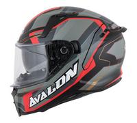 Caberg Avalon X Motorbike Motorcycle Optic Matt Black/Grey/Red Helmet