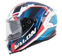 Caberg Avalon X Motorbike Motorcycle Optic White/Blue/Red Helmet