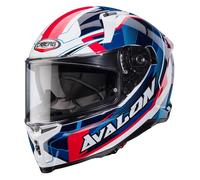 Caberg Avalon X Optic Full Face Motorcycle Helmet Sports Touring Red Yellow Blue