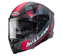 Caberg Avalon X Optic Helmet, black matt/grey/red, size L (59/60)