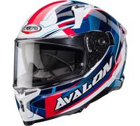Caberg Avalon X Optic Helmet, white/blue/red, size S (55/56)