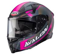 Caberg Avalon X Optic Matt Black / Grey / Fuchsia Motorcycle Motorbike Helmet