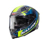 Caberg Avalon X Optic Matt Grey Blue Yellow Helmet