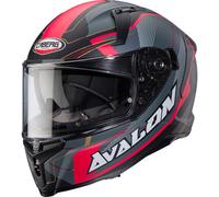 Caberg Avalon X Motorbike Motorcycle Optic Matt Black/Grey/Red Helmet