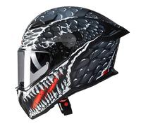 Caberg Drift Evo II Crok Motorcycle Helmet Teeth Sports Touring Bike Black Red