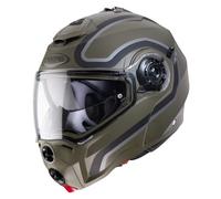 Caberg Droid Motorcycle Helmet Pure Matt Green flip Small