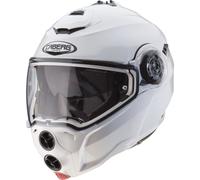 Caberg Droid Plain Flip-Up Motorcycle Motorbike Helmet Metal White