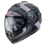 Caberg Duke 2 Motorcycle Helmet Tour Matt Black Pink Anthracite Silver