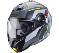 Caberg Duke Evo Flip-Up Motorcycle Motorbike Helmet - Move Gun / Black / Yellow