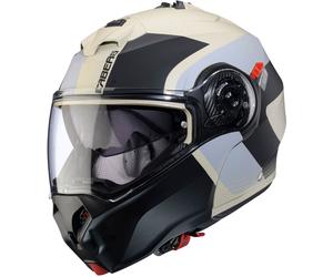 Caberg Duke Evo Indy, flip up helmet XL Matt Black/Beige/Light Grey