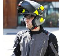 Caberg Duke Evo Indy Helmet, grey-yellow, size M for Men