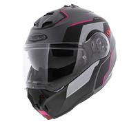 Caberg Duke Evo Move Matt Black Grey Pink Modular Motorcycle Helmet