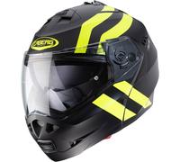 Caberg Duke II Helmet, Flip Up/Front Motorcycle - Super Legend Matt Black/Yellow