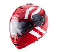 Caberg Duke 2 Super Legend Flip-Up Motorcycle Motorbike Helmet Red / White - XS