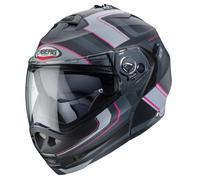 Caberg Motorcycle Helmet Duke II Tour - Flip-up - Matt Black/Pink/Anthracite/Silver - M