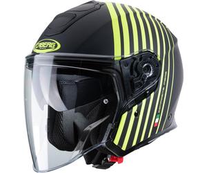 CABERG FLYON BAKARI jet helmet matt black-fluo yellow S