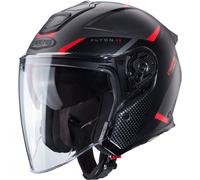 Caberg Flyon II Boss Jet Helmet, black-grey-red, size S for Men