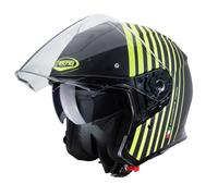 Caberg Flyon Motorcycle Helmet Bakari Matt Black/Yellow Open Face