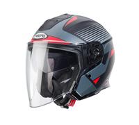 Caberg Flyon Motorcycle Helmet Rio Matt Black/Red/Silver Open Face