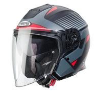 Caberg Flyon Motorcycle Helmet Rio Matt Black/Red/Silver Open Face