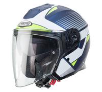 CABERG FLYON RIO open face helmet matt yama blue-white-yellow-silver S.