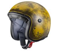 Caberg Freeride Brushed Open Face Retro Style Motorcycle Helmet Yellow