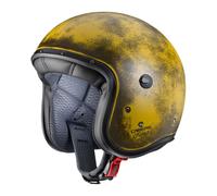 Caberg Freeride Plain Open Face Motorcycle Motorbike Helmet Yellow Brushed