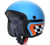 CABERG FREERIDE X DAYTONA Jethelm matt hellblau-schwarz-orange XL