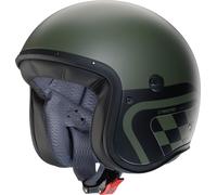 CABERG FREERIDE X DAYTONA Jethelm matt military grün-schwarz-silber S