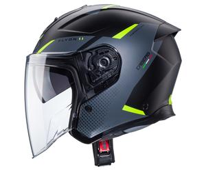 Caberg FYON II BOSS Jet Helmet unisex Black/Grey/Yellow, L