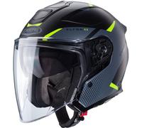 Caberg Motorrad Jethelm Flyon II Boss Matt-Schwarz/Grau-Fluo-Gelb