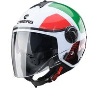 Caberg Riviera V4 X Alpha Jet Helmet, white-pink-green, size XL for Men