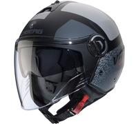 Caberg Riviera V4 X Alpha Jet Helmet, black-grey, size S for Men