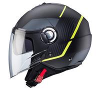 Caberg Riviera V4 X Geo Jet helmet Black/Yellow/Anthracite XS black size XS