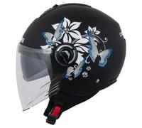 Caberg Riviera V4 X Mia Jet Helmet, black-grey-white, size XS for Men