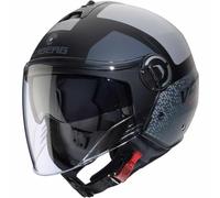 CABERG RIVIERA V4X ALPHA Jethelm matt schwarz-anthrazit-grau XS