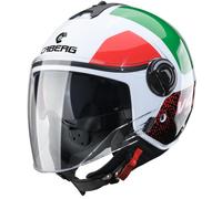 Caberg Riviera V4 X Alpha Jet Helmet, white-pink-green, size M for Men