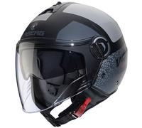 Caberg Riviera V4 X Alpha Jet Helmet, black-grey, size M for Men