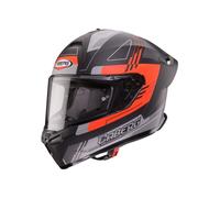 Caberg Roxter Colt Full Face Motorcycle Helmet Matt Black/Red Fluro/Grey