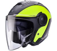 Caberg Soho Milano Jet Helmet, black matt/neon, size S (55/56)