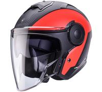 Caberg Soho Milano Jet Helmet, black matt/red, size L (59/60)